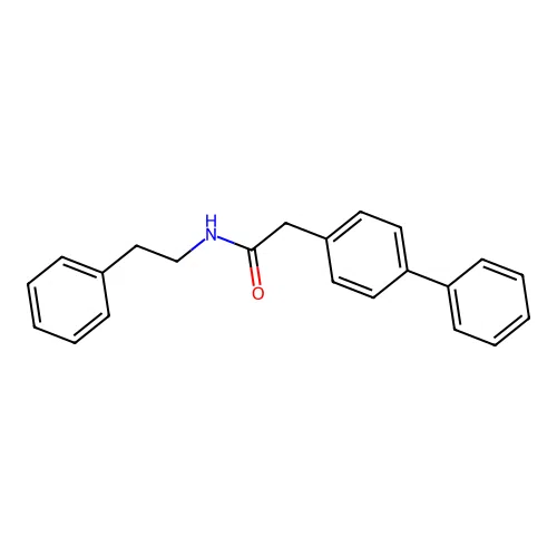 2-[1,1'-biphenyl]-4-yl-N-(2-phenylethyl)acetamide structure