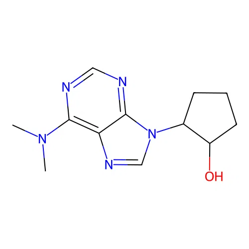 2-[6-(Dimethylamino)purin-9-yl]cyclopentan-1-ol structure