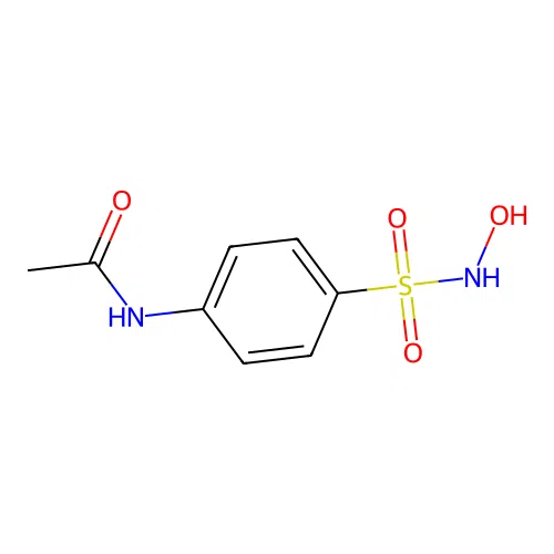 N-[4-(hydroxysulfamoyl)phenyl]acetamide structure