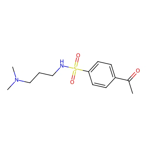 4-acetyl-N-[3-(dimethylamino)propyl]benzene-1-sulfonamide structure