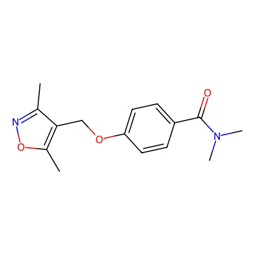 4-[(3,5-dimethyl-1,2-oxazol-4-yl)methoxy]-N,N-dimethylbenzamide structure