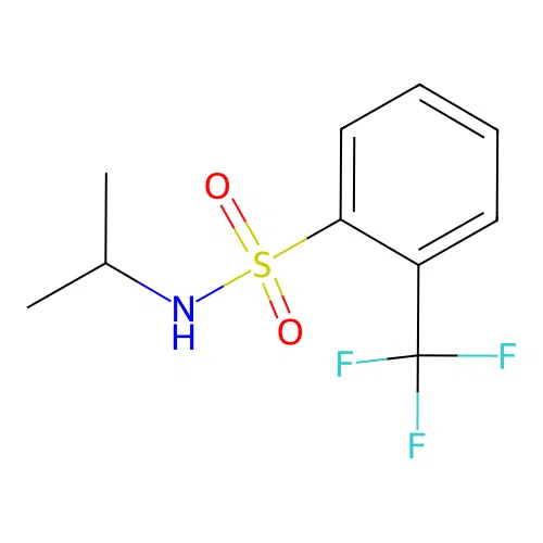 N-(propan-2-yl)-2-(trifluoromethyl)benzene-1-sulfonamide structure