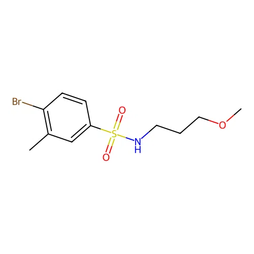 4-bromo-N-(3-methoxypropyl)-3-methylbenzenesulfonamide structure