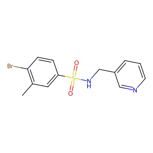4-bromo-3-methyl-N-(3-pyridinylmethyl)benzenesulfonamide structure