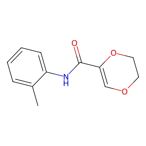 N-(2-methylphenyl)-2,3-dihydro-1,4-dioxine-5-carboxamide structure
