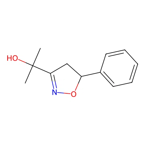 2-(5-Phenyl-4,5-dihydro-3-isoxazolyl)-2-propanol structure