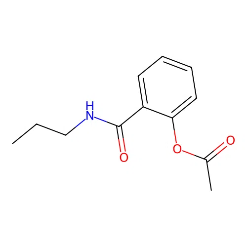 2-(Propylcarbamoyl)phenyl acetate structure