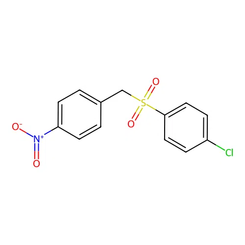 4-Chlorophenyl 4-nitrobenzyl sulfone structure