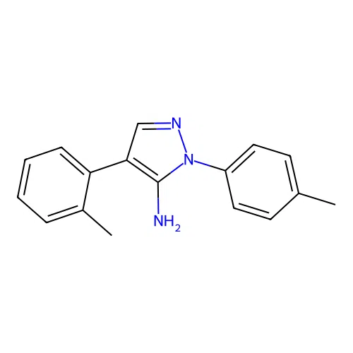 4-o-Tolyl-2-p-tolyl-2H-pyrazol-3-ylamine structure