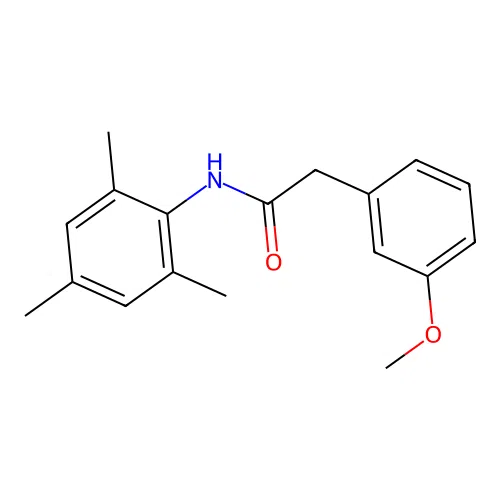 3-Methoxy-N-(2,4,6-trimethylphenyl)benzeneacetamide structure