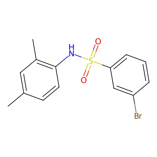 3-bromo-N-(2,4-dimethylphenyl)benzenesulfonamide structure