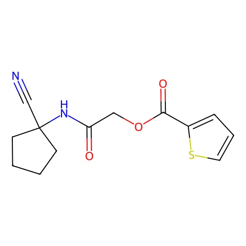 [(1-Cyanocyclopentyl)carbamoyl]methyl thiophene-2-carboxylate structure