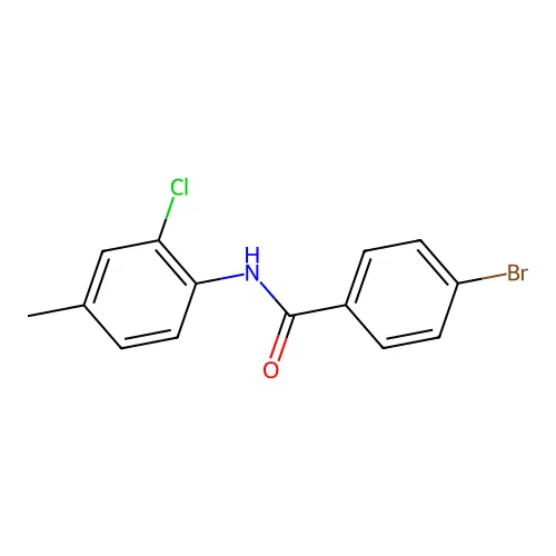 4-bromo-N-(2-chloro-4-methylphenyl)benzamide structure