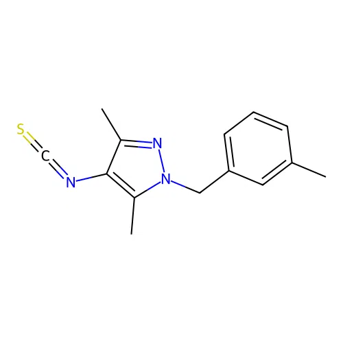 4-Isothiocyanato-3,5-dimethyl-1-(3-methyl-benzyl)-1H-pyrazole structure