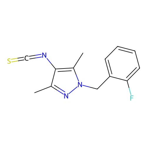 1-(2-Fluoro-benzyl)-4-isothiocyanato-3,5-dimethyl-1H-pyrazole structure