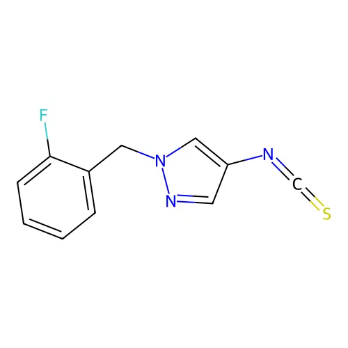 1-(2-Fluoro-benzyl)-4-isothiocyanato-1H-pyrazole structure