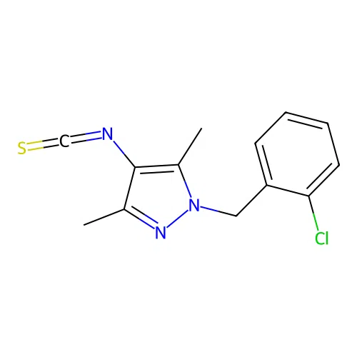 1-(2-Chloro-benzyl)-4-isothiocyanato-3,5-dimethyl-1H-pyrazole structure