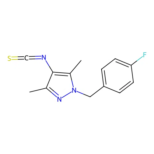 1-(4-Fluoro-benzyl)-4-isothiocyanato-3,5-dimethyl-1H-pyrazole structure
