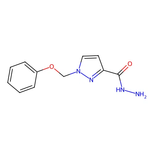 1-(phenoxymethyl)-1H-pyrazole-3-carbohydrazide structure