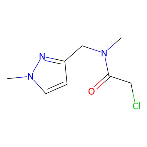 2-Chloro-N-methyl-N-(1-methyl-1H-pyrazol-3-YL-methyl)-acetamide structure