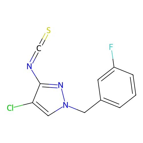 4-Chloro-1-(3-fluoro-benzyl)-3-isothiocyanato-1H-pyrazole structure