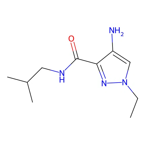 4-Amino-1-ethyl-N-isobutyl-1H-pyrazole-3-carboxamide structure