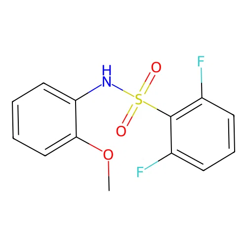 2,6-difluoro-N-(2-methoxyphenyl)benzenesulfonamide structure