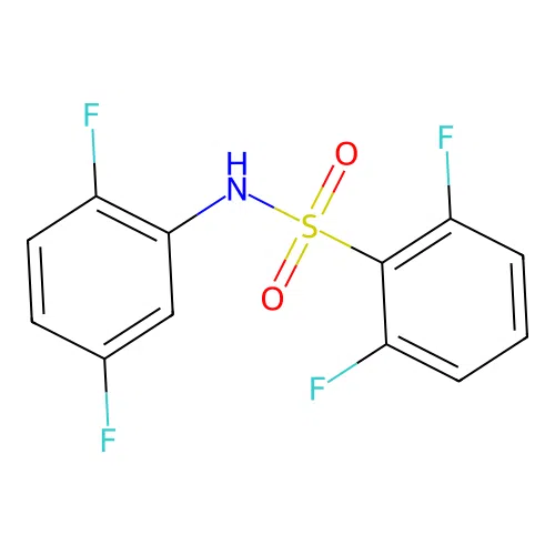 N-(2,5-difluorophenyl)-2,6-difluorobenzenesulfonamide structure