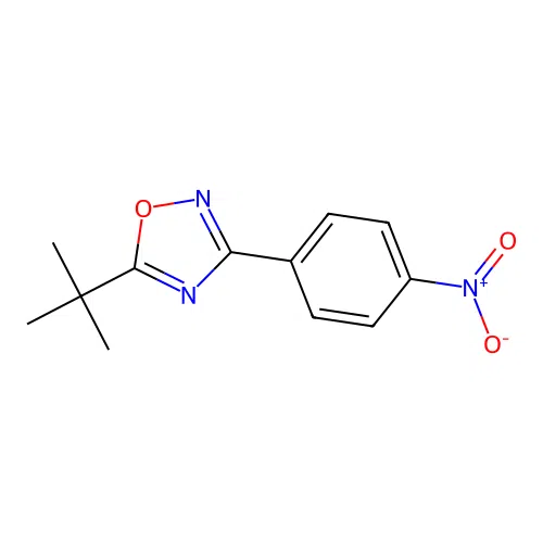 5-Tert-butyl-3-(4-nitrophenyl)-1,2,4-oxadiazole structure