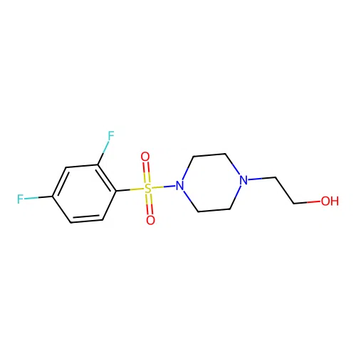 2-[4-(2,4-Difluorophenyl)sulfonylpiperazin-1-yl]ethanol structure