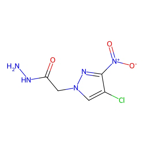 2-(4-chloro-3-nitro-1H-pyrazol-1-yl)acetohydrazide structure