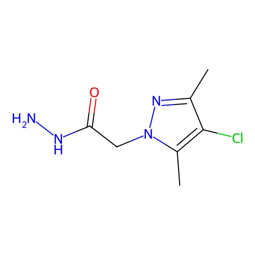 2-(4-chloro-3,5-dimethyl-1H-pyrazol-1-yl)acetohydrazide structure