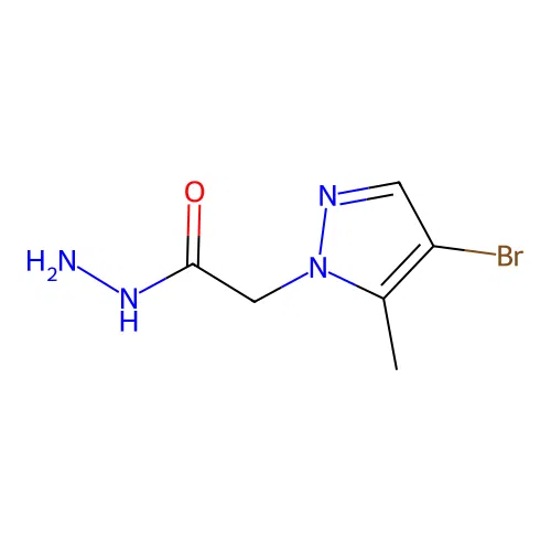 2-(4-bromo-5-methyl-1H-pyrazol-1-yl)acetohydrazide structure