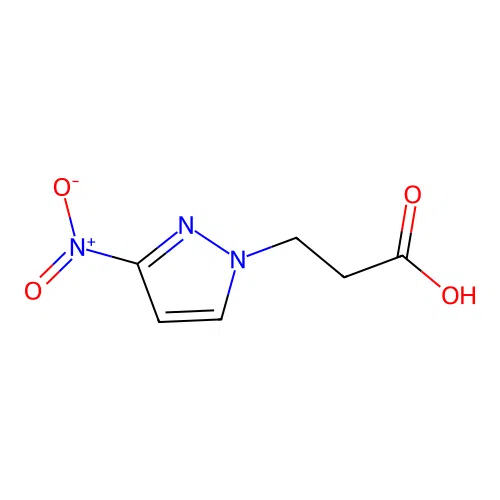 3-(3-nitro-1H-pyrazol-1-yl)propanoic acid structure
