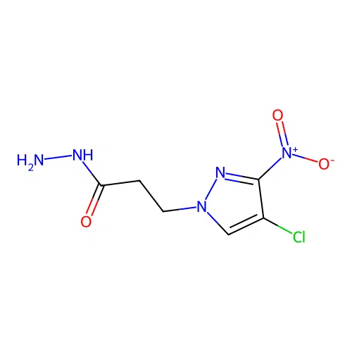 3-(4-Chloro-3-nitropyrazolyl)propanohydrazide structure