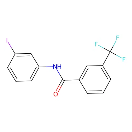 N-(3-iodophenyl)-3-(trifluoromethyl)benzamide structure