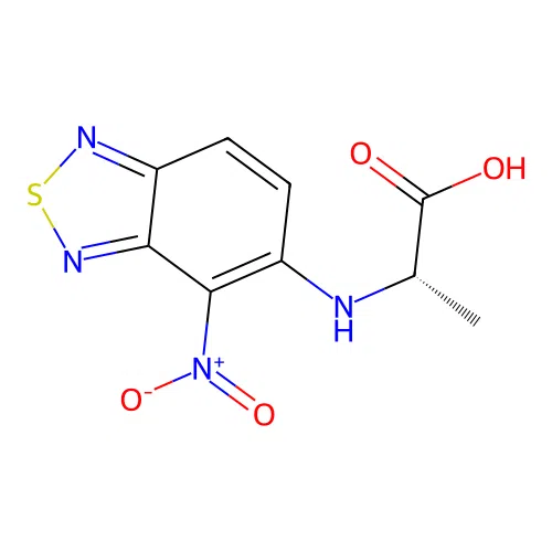 N-(4-nitro-2,1,3-benzothiadiazol-5-yl)-L-alanine structure