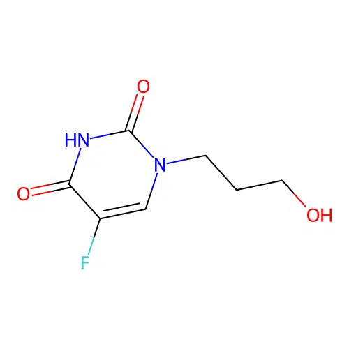 1-(3-Hydroxypropyl)-5-fluorouracil structure