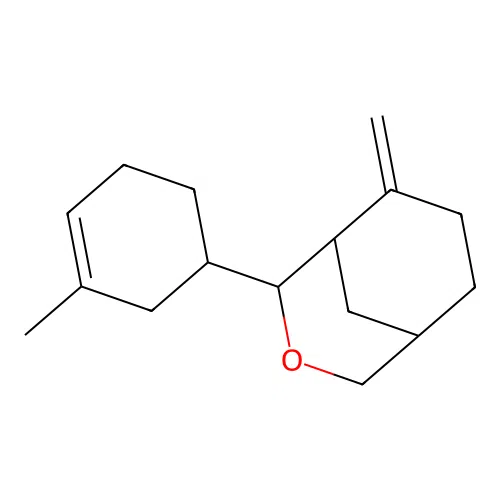 2-(3-Methylcyclohex-3-EN-1-YL)-8-methylidene-3-oxabicyclo[3.3.1]nonane structure