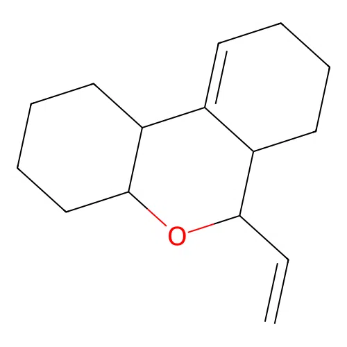 6-ethenyl-2,3,4,4a,6,6a,7,8,9,10b-decahydro-1H-benzo[c]chromene structure