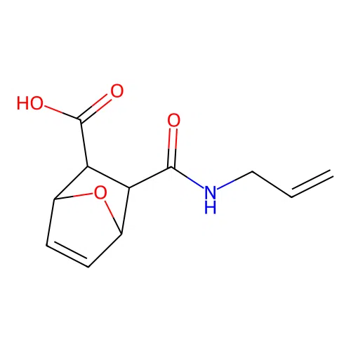 3-(Prop-2-en-1-ylcarbamoyl)-7-oxabicyclo[2.2.1]hept-5-ene-2-carboxylic acid structure