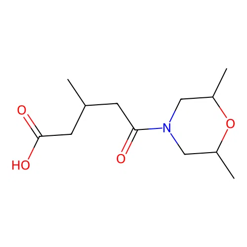 5-(2,6-Dimethylmorpholin-4-yl)-3-methyl-5-oxopentanoic acid structure