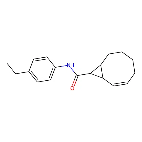 N-(4-ethylphenyl)-9-bicyclo[6.1.0]non-6-enecarboxamide structure
