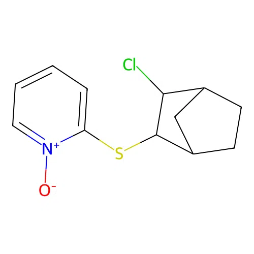 2-[(3-Chlorobicyclo[2.2.1]hept-2-yl)sulfanyl]pyridine 1-oxide structure