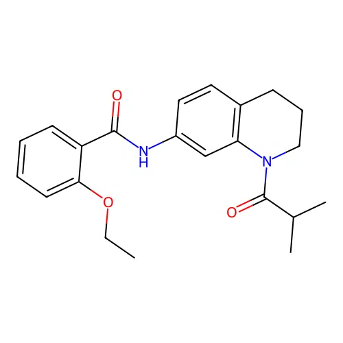2-ethoxy-N-(1-isobutyryl-1,2,3,4-tetrahydroquinolin-7-yl)benzamide structure