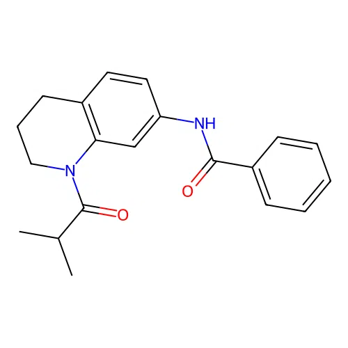 N-(1-isobutyryl-1,2,3,4-tetrahydroquinolin-7-yl)benzamide structure