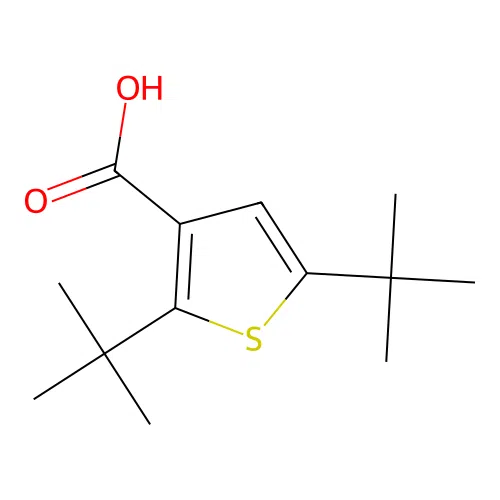 2,5-Ditert-butyl-3-thiophenecarboxylic acid structure
