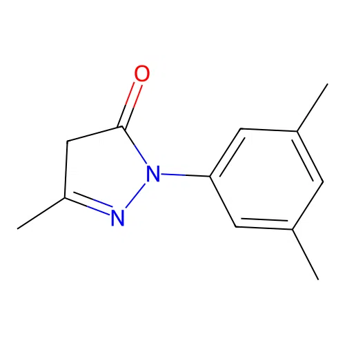 1-(3,5-dimethylphenyl)-3-methyl-4,5-dihydro-1H-pyrazol-5-one structure