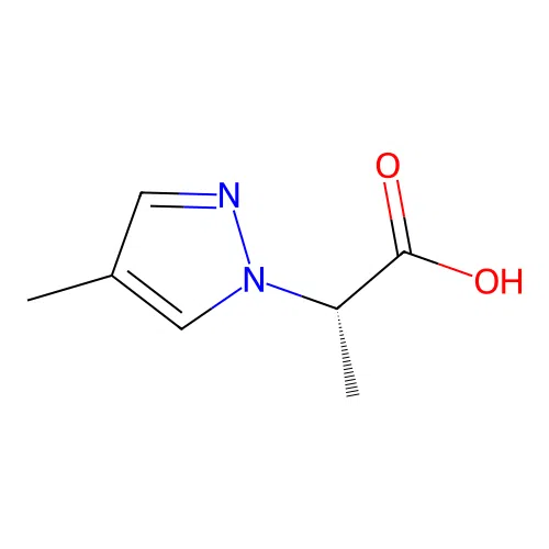 (2S)-2-(4-methylpyrazol-1-yl)propanoic acid structure