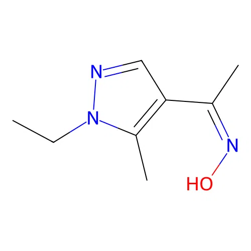 1-(1-Ethyl-5-methyl-1H-pyrazol-4-yl)ethanone oxime structure